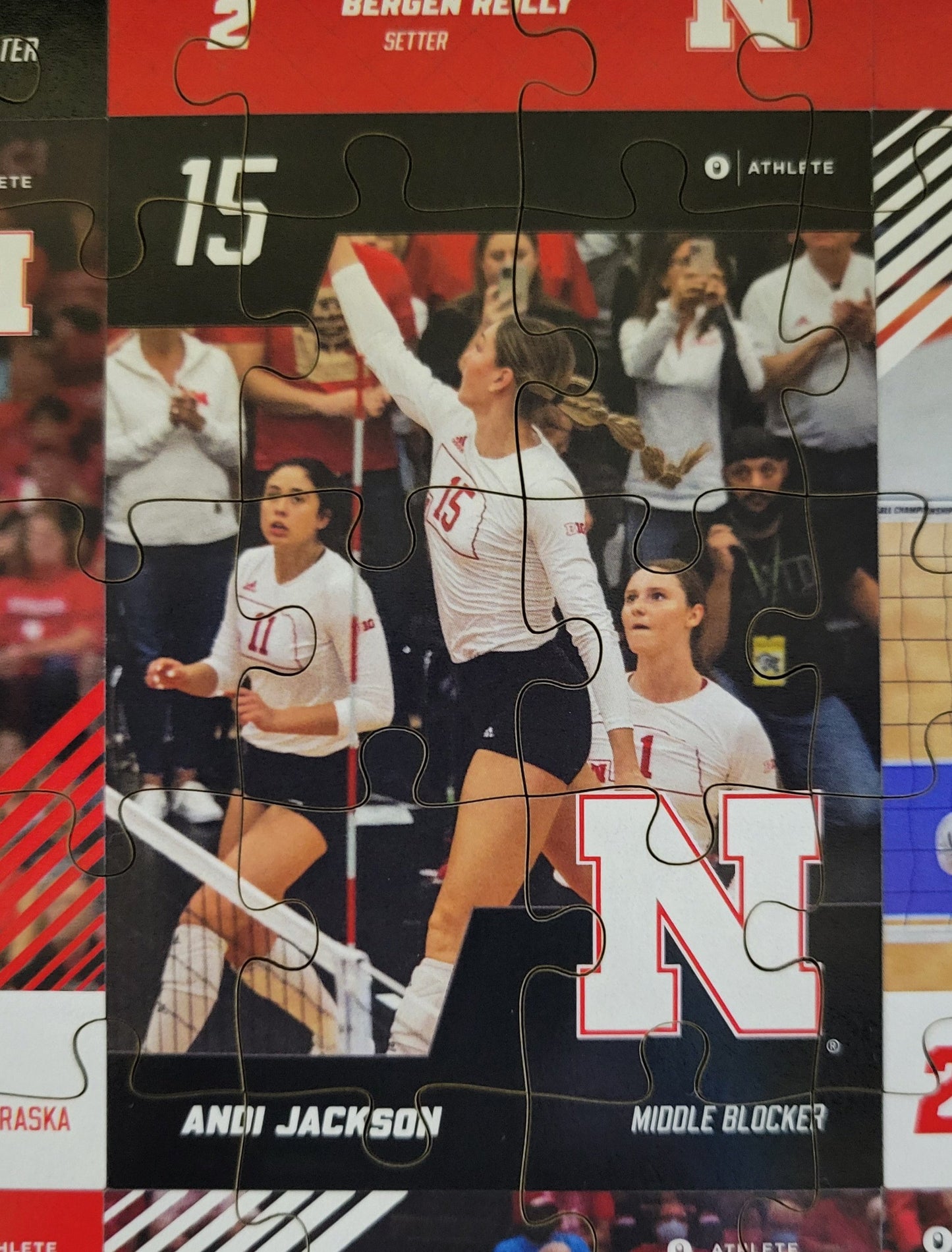 Husker Volleyball Wooden Puzzle