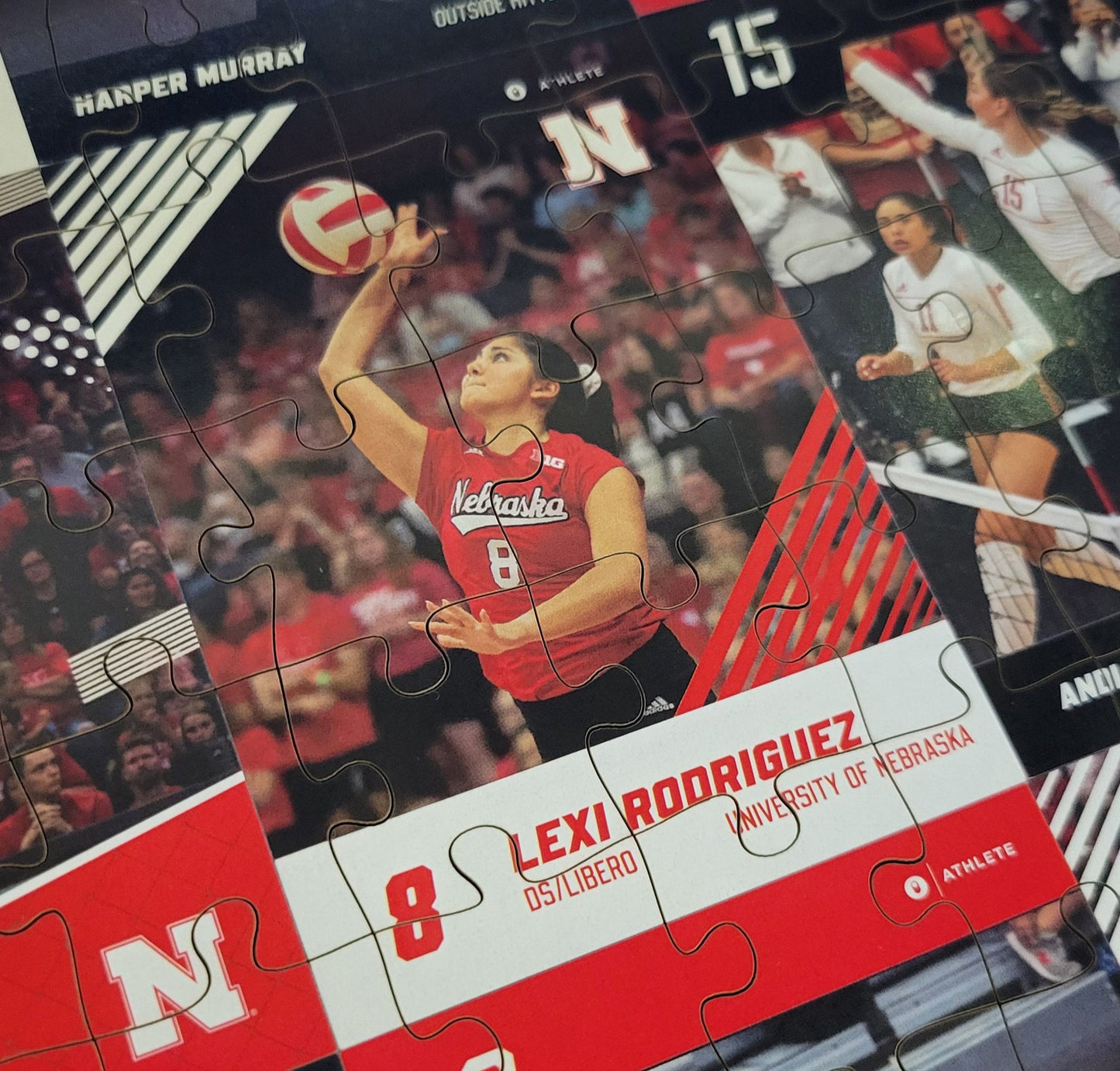 Husker Volleyball Wooden Puzzle